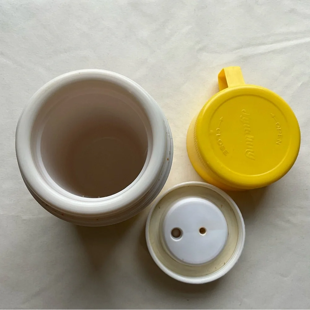 Vintage 1982 Randi Enterprise Child’s Train Thermos Yellow Top Jyudung